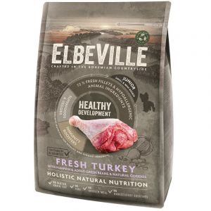 ELBEVILLE Puppy and Junior Mini Fresh Turkey Healthy Development kucēniem ar tītaru 4 kg