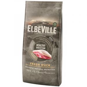 ELBEVILLE Adult All Breeds Fresh Duck Healthy Digestion ar pīli 20 kg