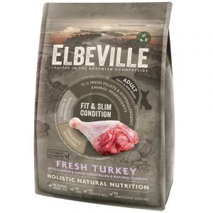 ELBEVILLE Adult Mini Fresh Turkey Fit and Slim Condition mazo šķirņu suņiem ar tītaru 4 kg