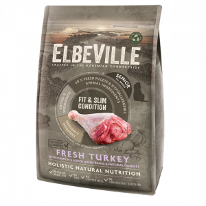 ELBEVILLE Senior All Breeds Fresh Turkey Fit and Slim Condition ar tītaru 4 kg