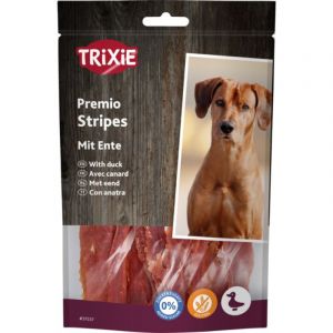 Trixie Premio Ducky Stripes,gardums suņiem žāvēta pīles krūtiņa 100g